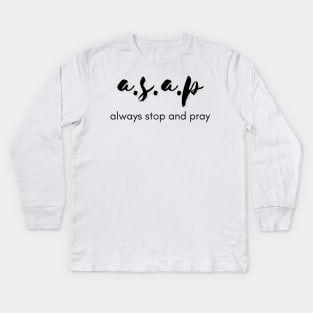 a.s.a.p Kids Long Sleeve T-Shirt